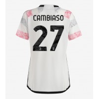 Juventus Andrea Cambiaso #27 Bortatröja Dam 2023-24 Kortärmad